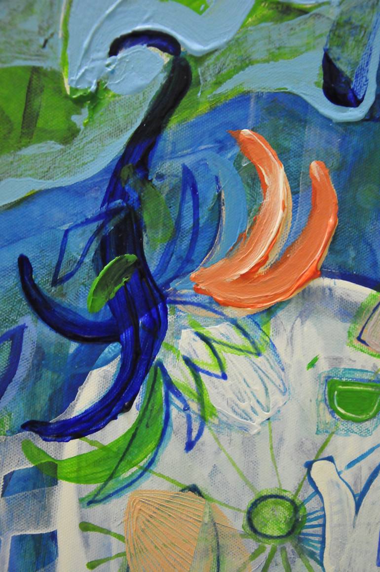 Original Impressionism Floral Painting by Nguyen Dinh Hien