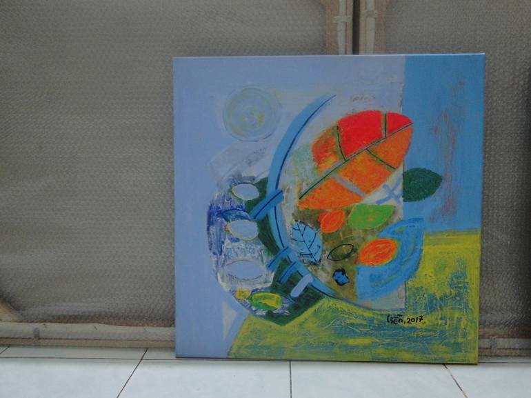 Original Abstract Nature Painting by Nguyen Dinh Hien