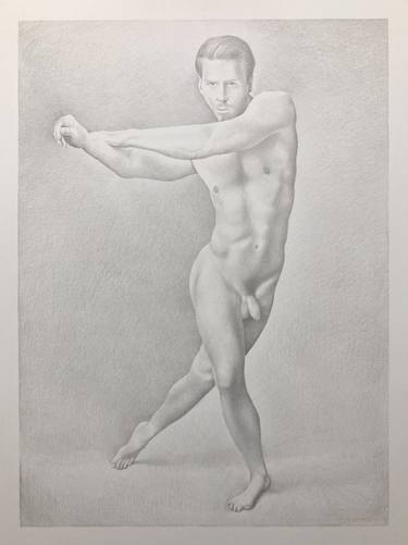 Silverpoint figure study thumb