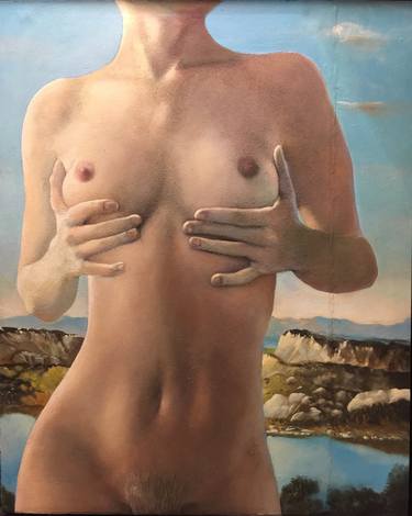 Print of Figurative Nude Paintings by Les Satinover