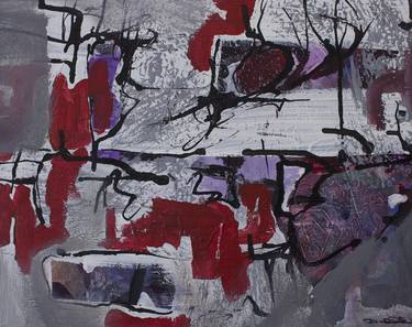 Original Abstract Expressionism Abstract Painting by Dacey Dia Villarreal