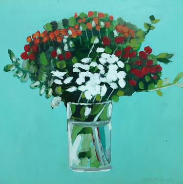 Original Expressionism Floral Paintings by Hernando Gonzalez Arrazola