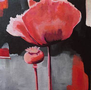 Original Abstract Floral Paintings by Rebecca Lloyd