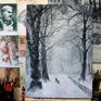 The artwork was created in August 2016. Memories about winter.
