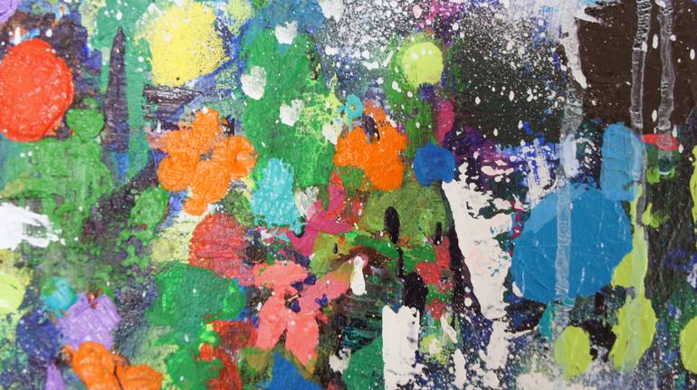 Original Abstract Expressionism Abstract Painting by Changsoon Oh