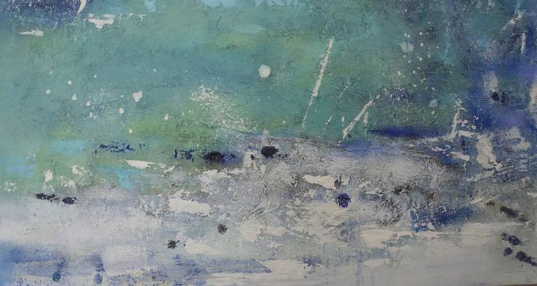 Original Abstract Expressionism Seascape Painting by Changsoon Oh