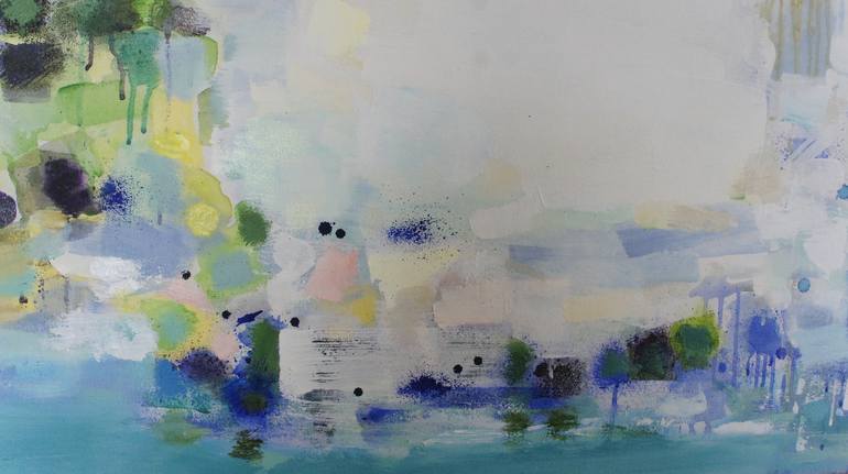 Original Abstract Seascape Painting by Changsoon Oh