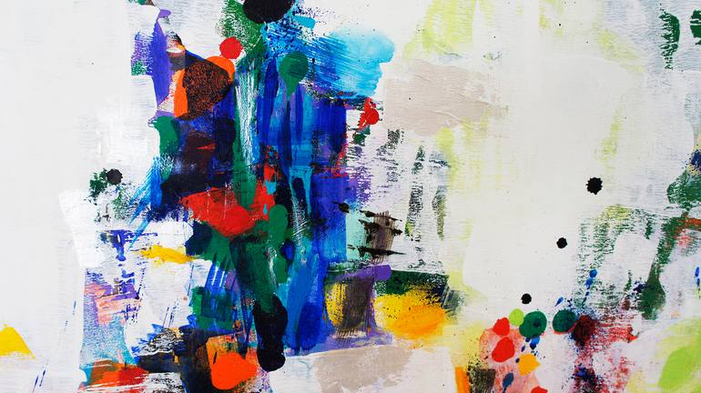 Original Abstract Expressionism Abstract Painting by Changsoon Oh