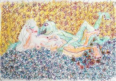 Original Figurative Erotic Drawings by The Morst