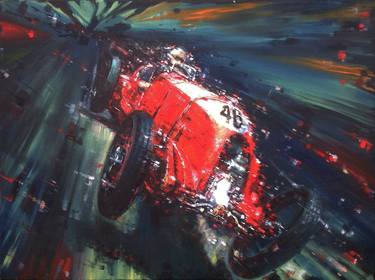 Original Expressionism Automobile Paintings by John Lawson
