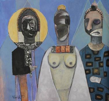 Original Figurative People Collage by Kinia Kik