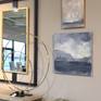 "Wind Dreams" and "Silk Shores" hanging in design showroom