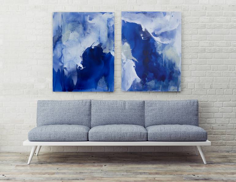 Original Abstract Expressionism Abstract Painting by Julia Contacessi