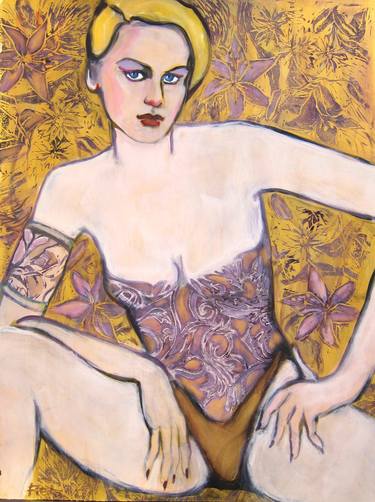 Original Figurative Women Painting by Freda Alschuler