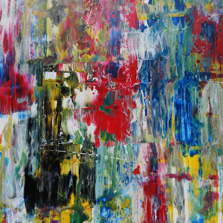 Original Abstract Expressionism Abstract Painting by Herv Biel