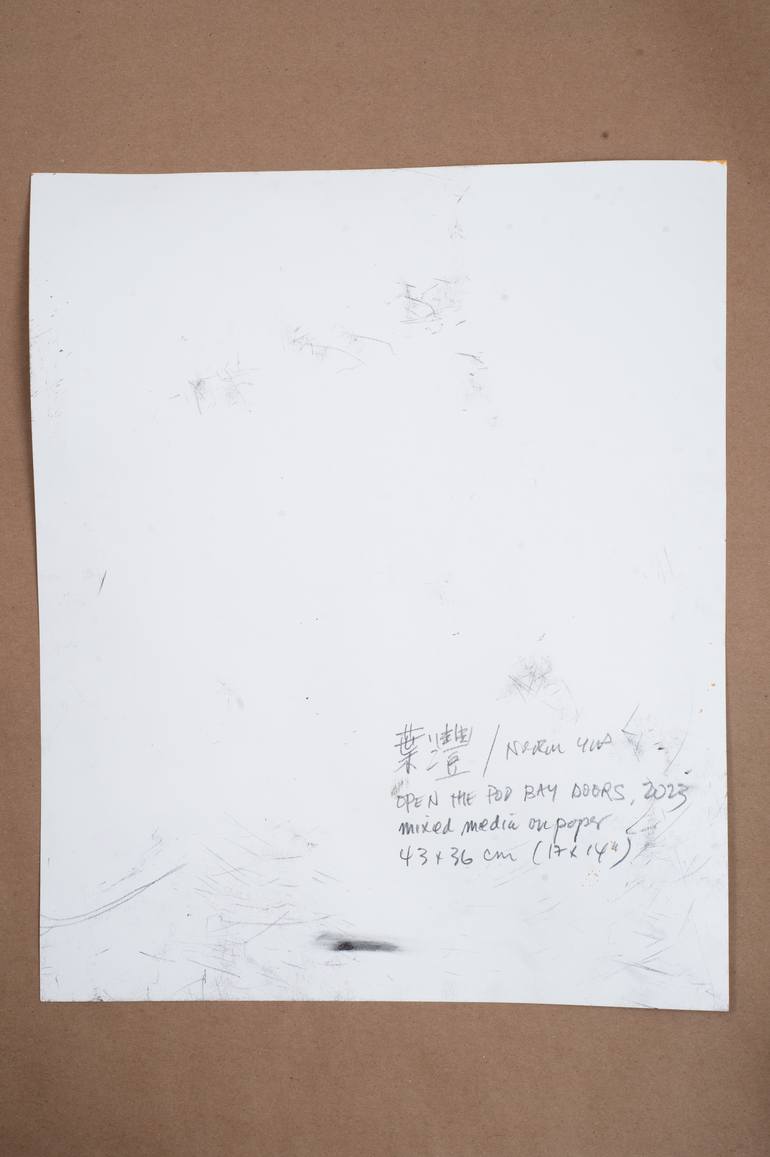 Original Abstract Expressionism Outer Space Painting by Norm Yip