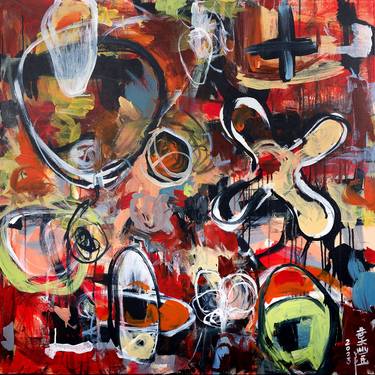 Original Contemporary Abstract Painting by Norm Yip