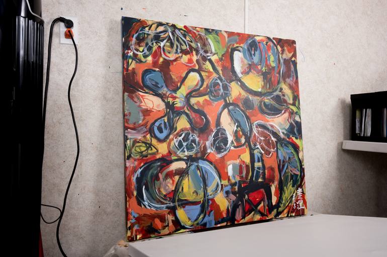 Original Contemporary Abstract Painting by Norm Yip