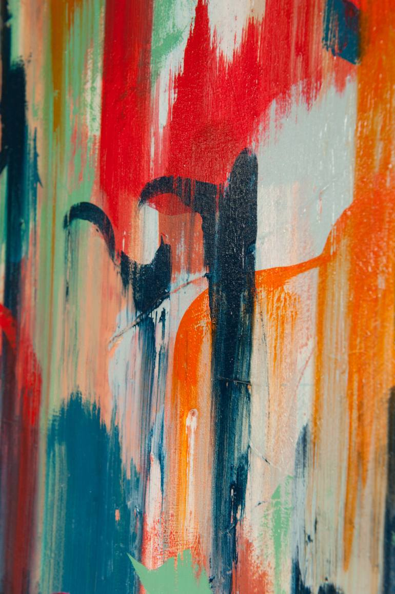 Original Abstract Expressionism Abstract Painting by Norm Yip