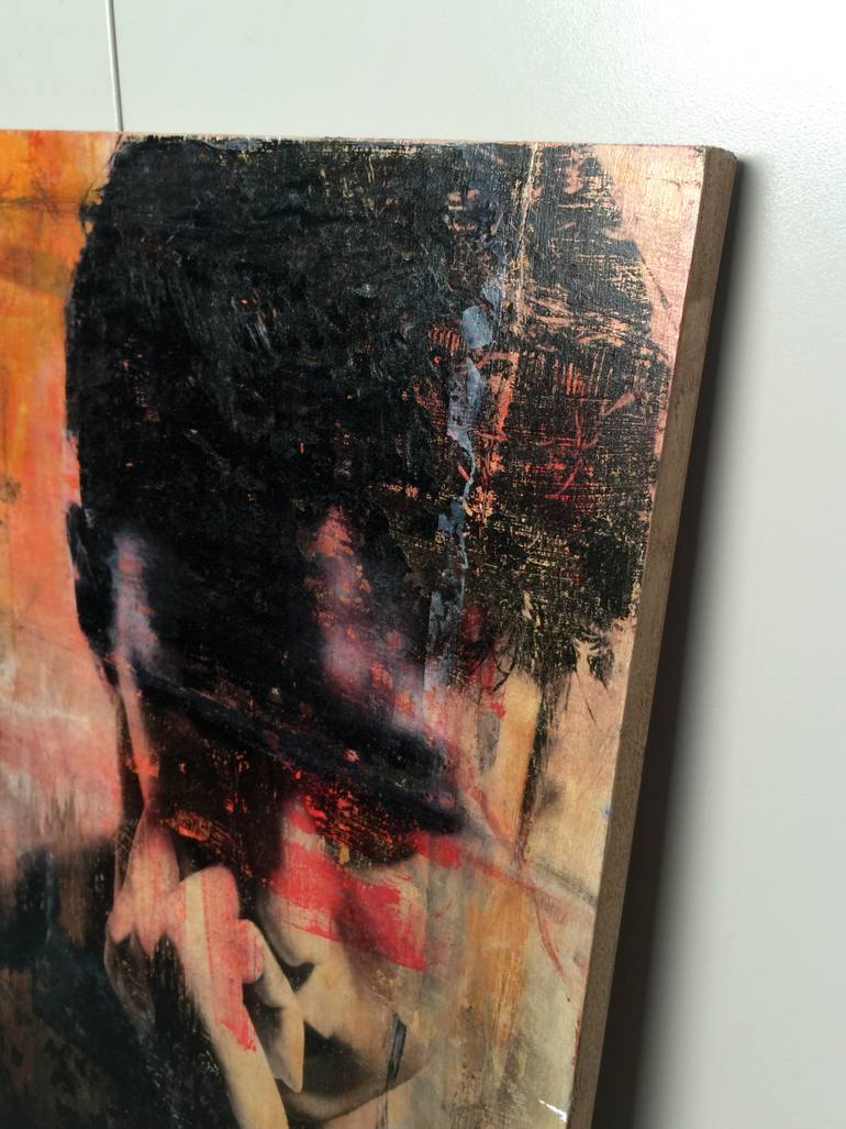 Original Abstract Expressionism Men Mixed Media by Norm Yip