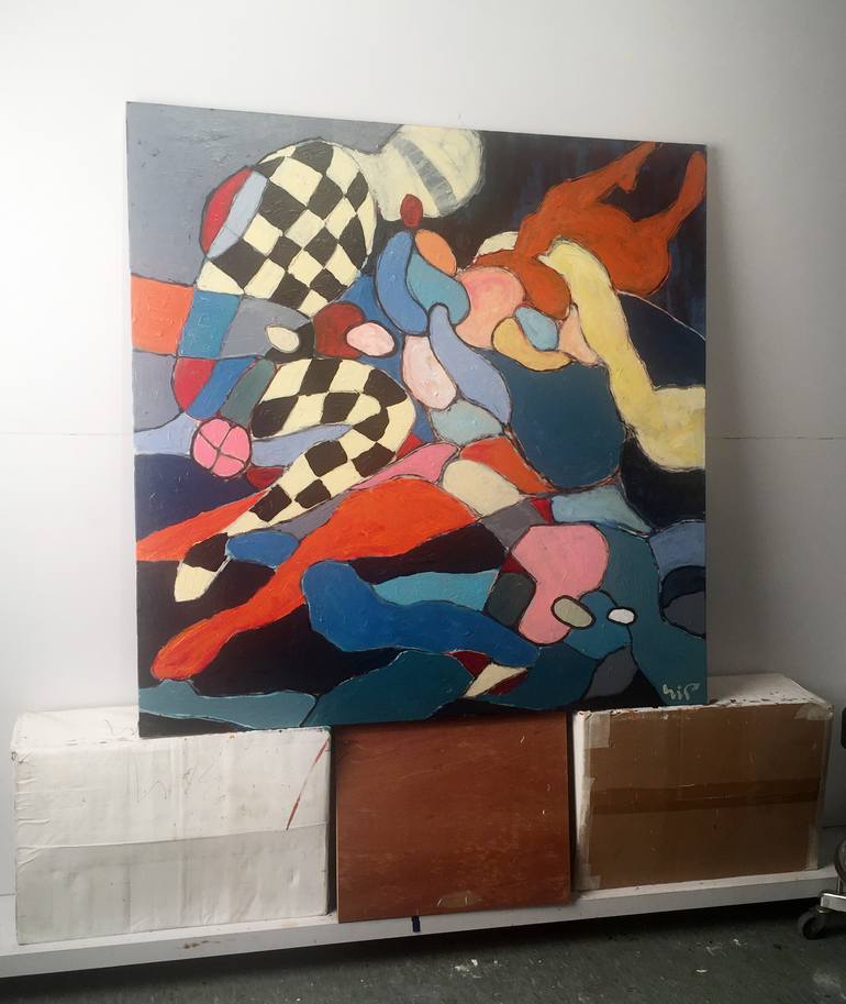 Original Conceptual Abstract Painting by Norm Yip