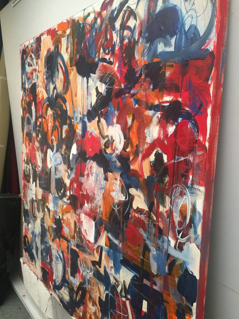 Original Abstract Expressionism Abstract Painting by Norm Yip