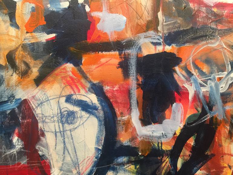Original Abstract Expressionism Abstract Painting by Norm Yip