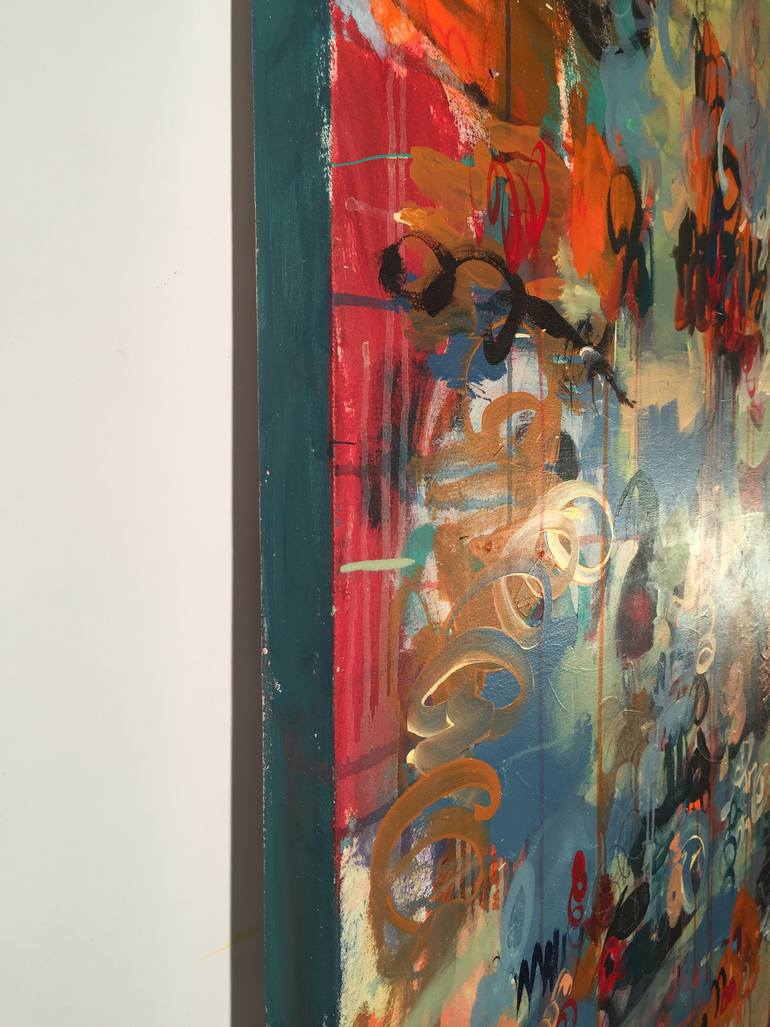 Original Abstract Expressionism Abstract Painting by Norm Yip