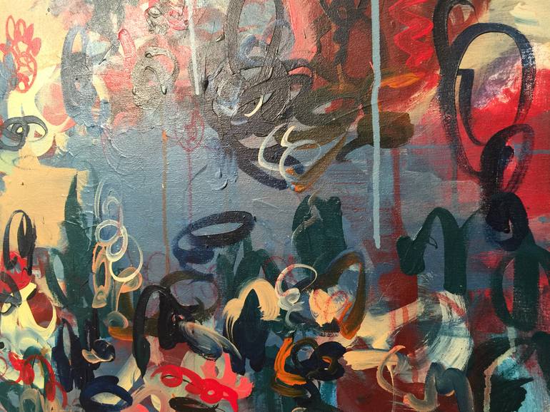 Original Abstract Expressionism Abstract Painting by Norm Yip