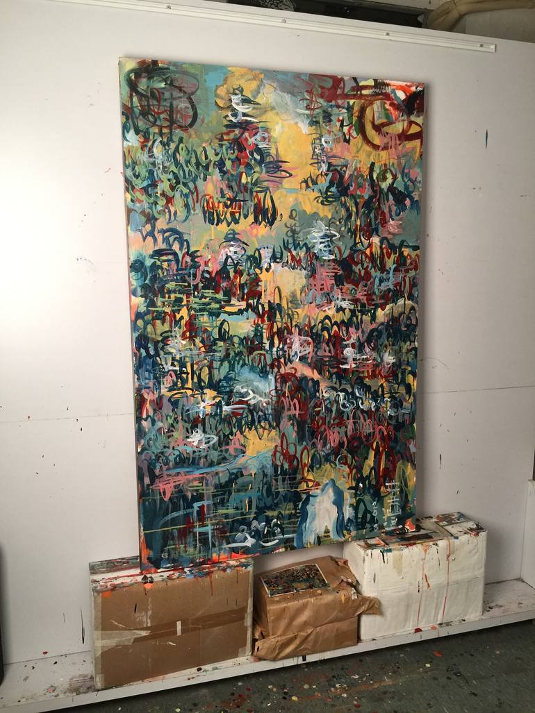 Original Abstract Landscape Painting by Norm Yip