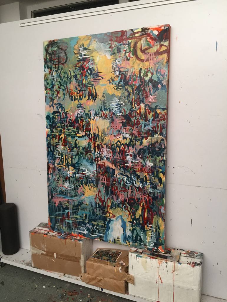 Original Abstract Landscape Painting by Norm Yip