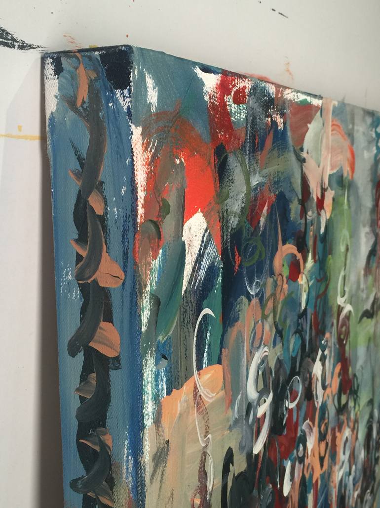 Original Abstract Expressionism Abstract Painting by Norm Yip
