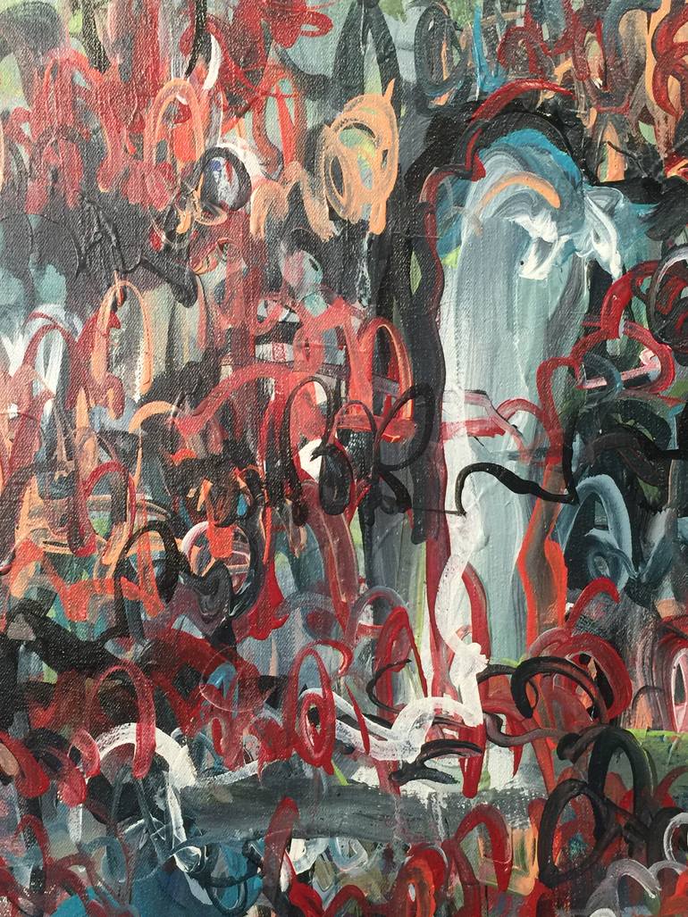 Original Abstract Expressionism Abstract Painting by Norm Yip