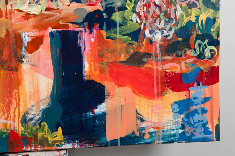 Original Abstract Expressionism Landscape Painting by Norm Yip