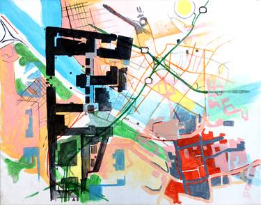 Original Abstract Places Paintings by Matt Carless