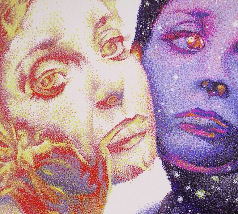 Original Surrealism Women Painting by Joka Artwork