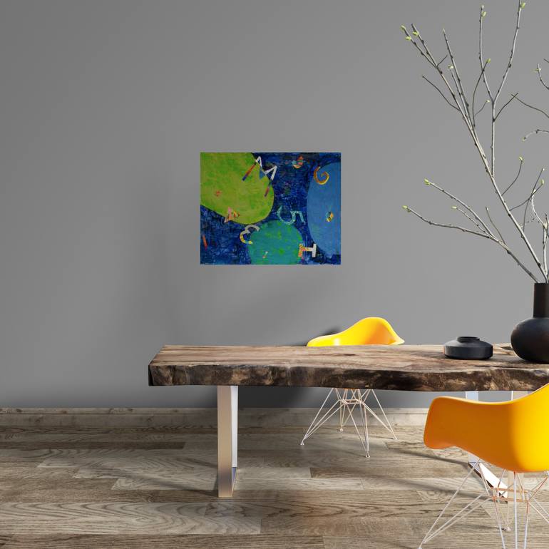 Original Abstract Expressionism Abstract Mixed Media by Gabriele Maurus