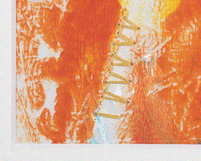 Original Abstract Expressionism Abstract Mixed Media by Gabriele Maurus