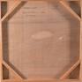 A mixed media work (acrylic, coloured pencil, paper) on wood panel. Shows a concave middle.
76 x 76 cm, ready to hang!