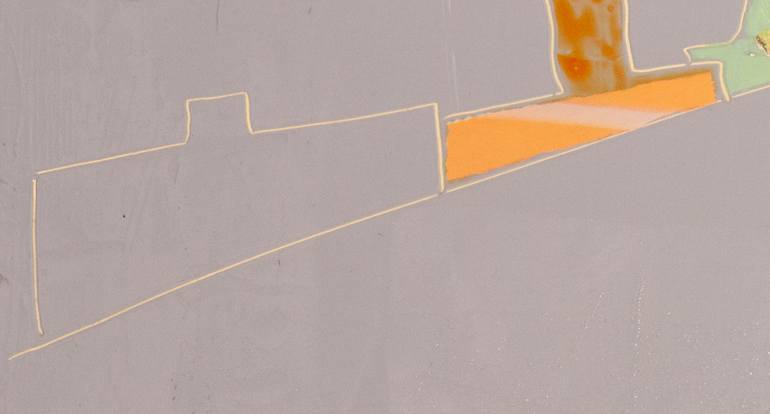 Original Abstract Architecture Painting by Gabriele Maurus