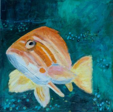 Original Abstract Fish Paintings by Gabriele Maurus