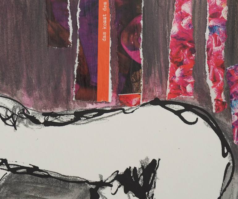 Original Abstract Women Drawing by Gabriele Maurus