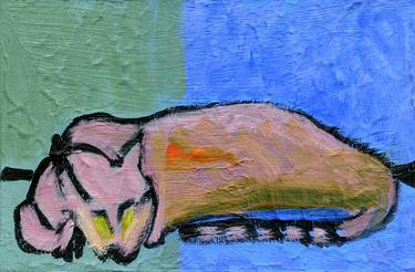 Original Abstract Cats Paintings by Gabriele Maurus