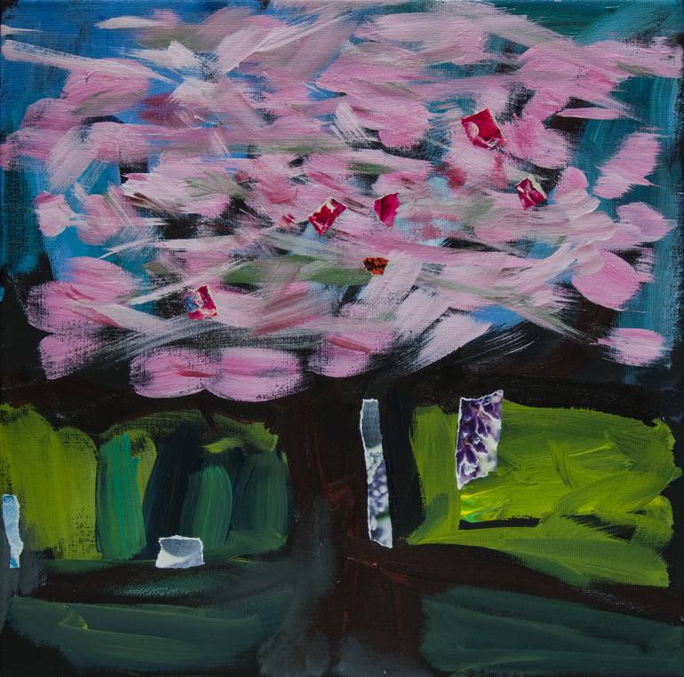 Original Abstract Tree Paintings by Gabriele Maurus