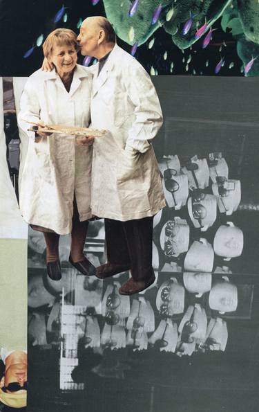 Original Dada Science Collage by Gabriele Maurus