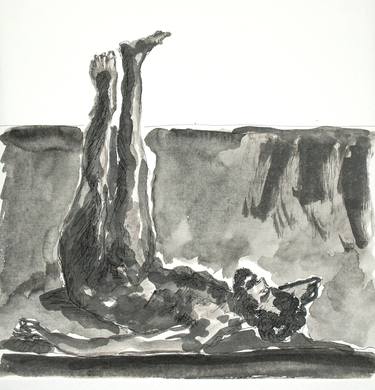 Original Abstract Expressionism Body Drawings by Gabriele Maurus