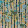 A light, bright and fluffy painting, reminding me of trellises holding summer vines.
Acrylic on wood panel, diptych.
Still has to dry.......