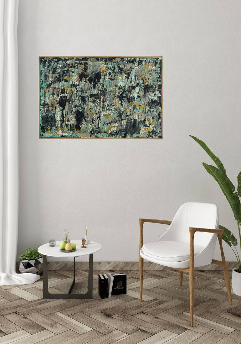 Original Abstract Expressionism Abstract Painting by Gabriele Maurus