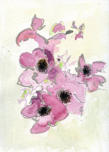 Original Expressionism Botanic Drawings by Gabriele Maurus