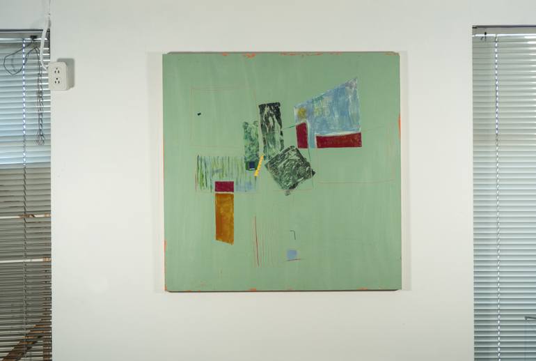 Original Dada Abstract Painting by Gabriele Maurus